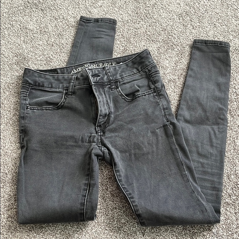 Black American Eagle jeggings